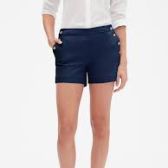 Banana Republic Pants - Banana Republic - Twill Sailor Shorts - Navy - Size 8